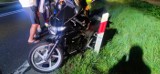 Zderzenie motocyklisty z sarną na DW 975 pod Tarnowem. Dwie osoby trafiły do szpitala 