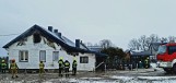 Pożar domu w Tymiankach-Pachołach gm. Boguty-Pianki, 10.03.2023. Zdjęcia