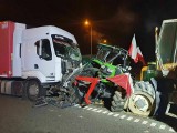 Ciągnik zniszczony w czasie blokady S5 pod Żninem - Zrzutka.pl przelała pieniądze