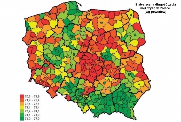 Przeciętny Europejczyk żyje aż 4 lata dłużej niż Polak. W...