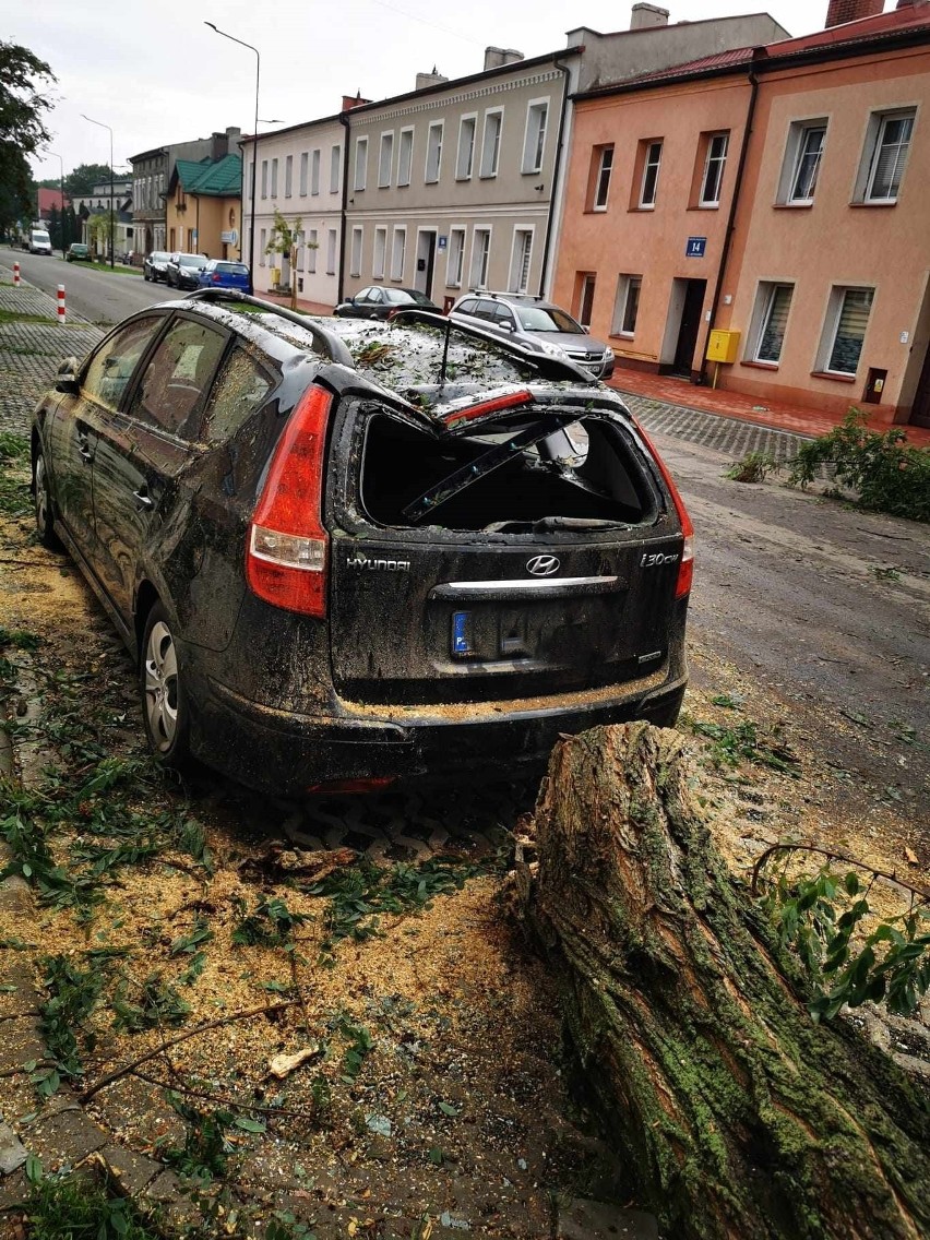 Na ulicy Grunwaldzkiej w Białogardzie drzewo spadło na...
