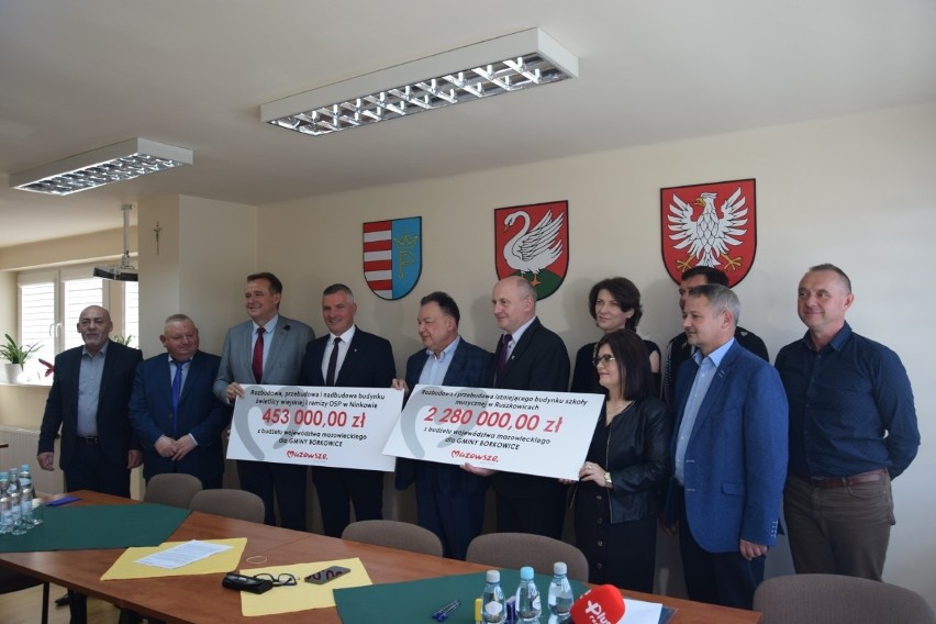 Władze Mazowsza wsparły finansowo gminę Borkowice...