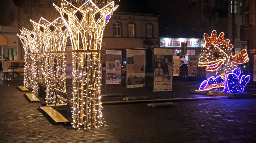 Jest pięknie! Tak wyglądają świąteczne iluminacje i ozdoby w Grudziądzu 2022. Zobacz zdjęcia