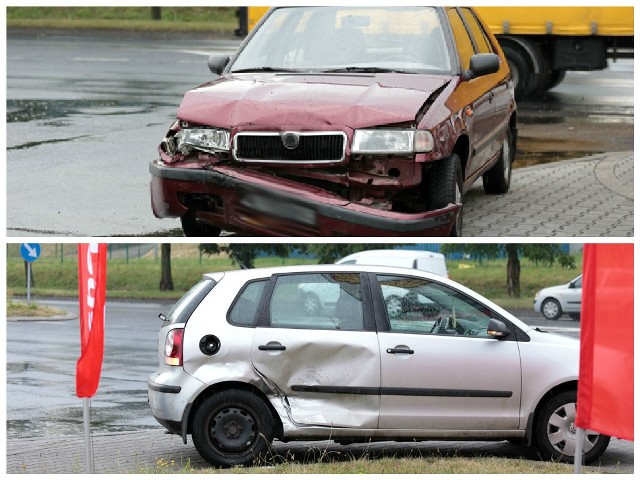 Zderzenie dwóch samochodów miało miejsce na al. Zjednoczenia.