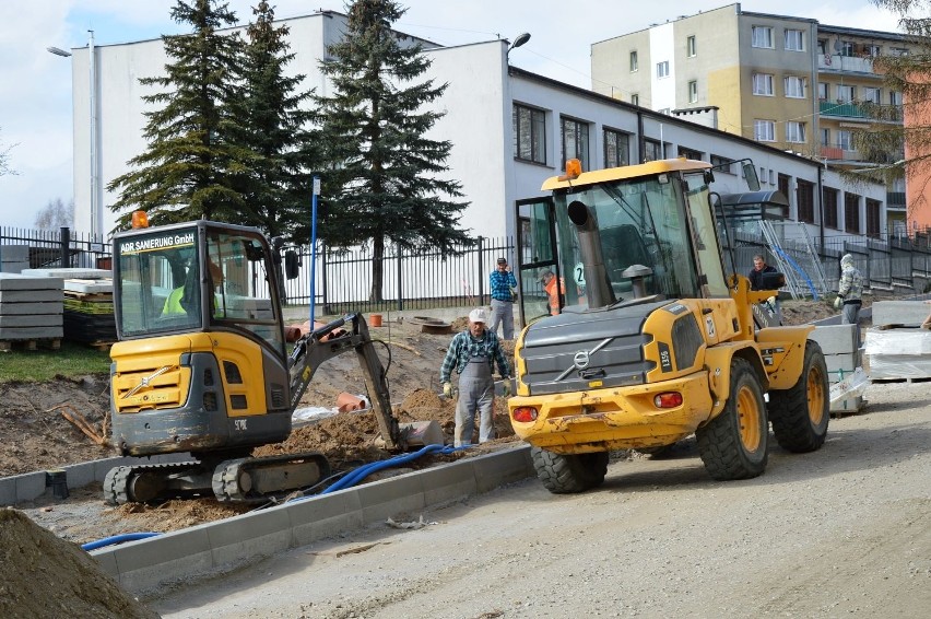 Remont ulicy Pochyłej w Bytowie.