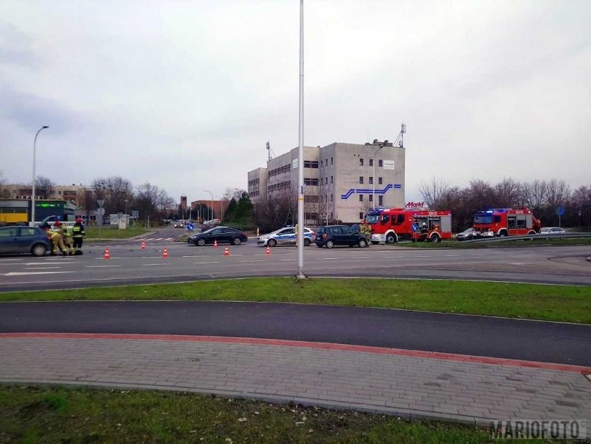 Zderzenie dwóch samochodów w Opolu.