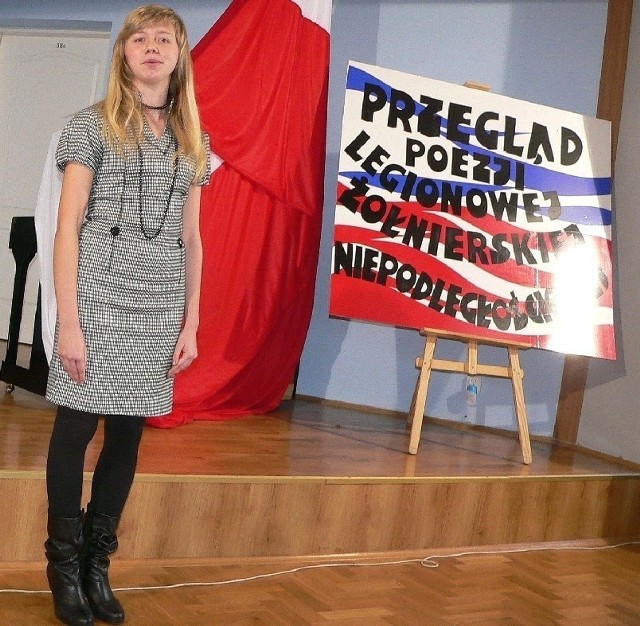 W przeglądzie poezji wystąpiła Paulina Straczkiewicz, uczennica buskiego liceum.