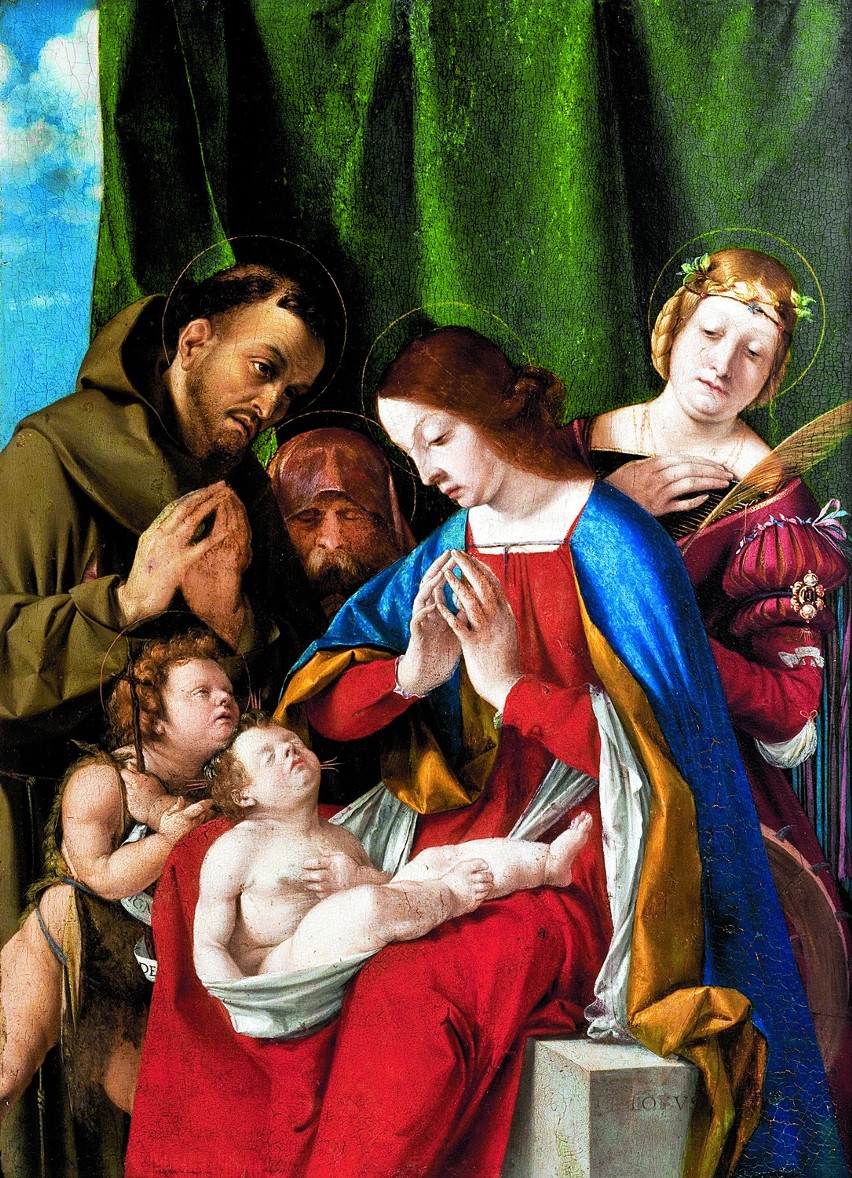 „Adoracja Dzieciątka”, autorstwa XVI-wiecznego włoskiego...