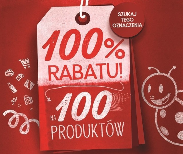 Biedronka: Promocja 100 za 100. ZASADY + LISTA PRODUKTÓW Sto darmowych produktów na 100 lat niepodległości. Rabat 100 proc w Biedronce