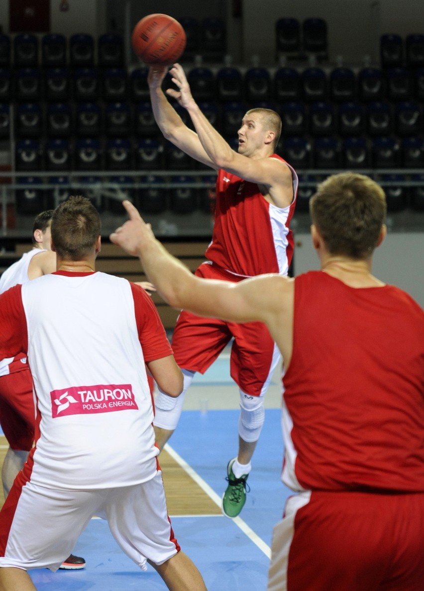Trening Reprezentacji Polski mężczyzn w koszykówce....