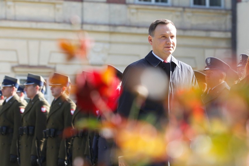 Prezydent Andrzej Duda na spotkaniu prezydentów Grupy...