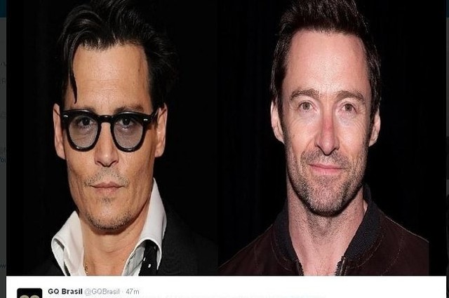 Johnny Depp, Hugh Jackman (fot. screen z Twitter.com)