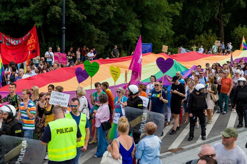 20-07-2019. Białystok. Sceny podczas I Marszu Równości