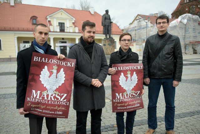 Daniel Jaszczuk, Michał Mucha, Przemysław Klimek Adrian Szorc zapraszają na Białostocki Marsz Niepodległości
