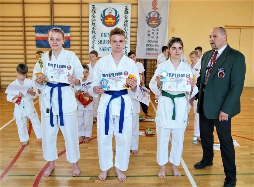 Najlepsi zawodnicy finałów Pucharu Pomorza Karate Shorin-Ryu...