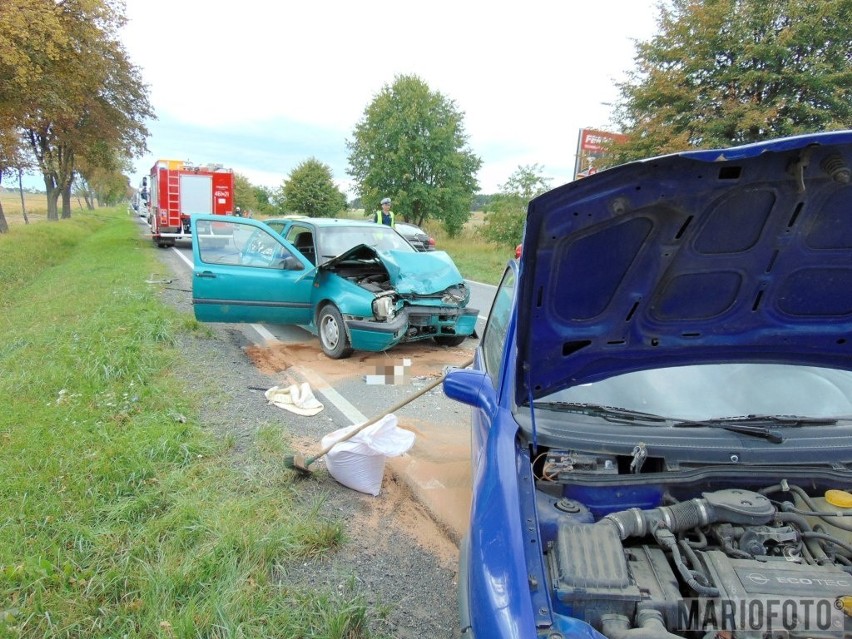 Wypadek na krajowej 46. Cztery osoby ranne