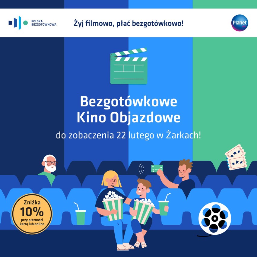 Bezgotówkowe Kino Objazdowe 22 lutego odwiedzi Żarki!