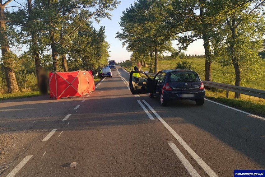 Wityny - Ełk: Śmiertelny wypadek. Potrącony mężczyzna zmarł na miejscu [ZDJĘCIA] 28.08.2019