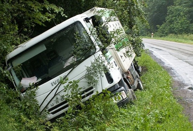 Iveco po zderzeniu