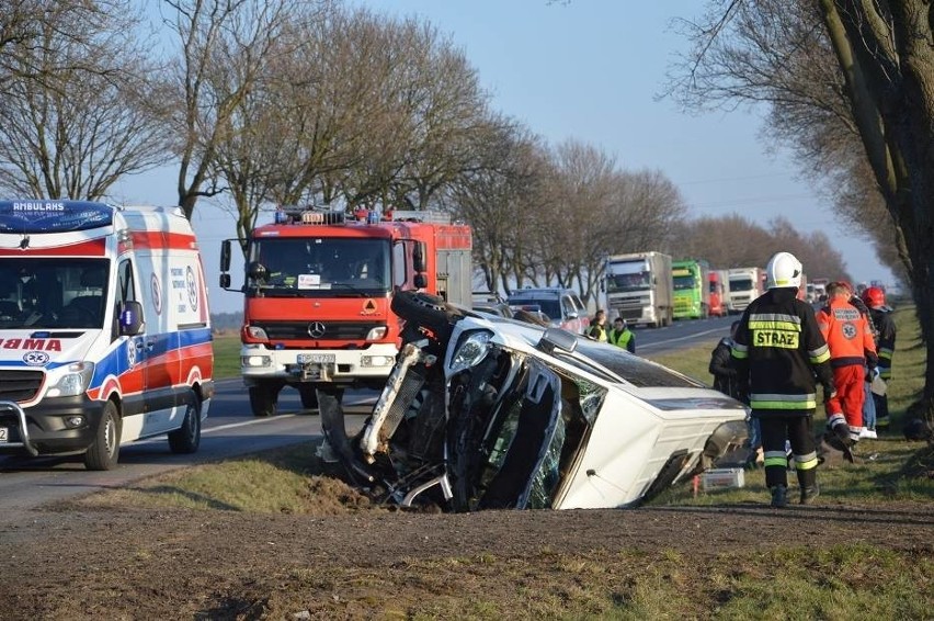 Wypadek busa z dziećmi. 15 rannych