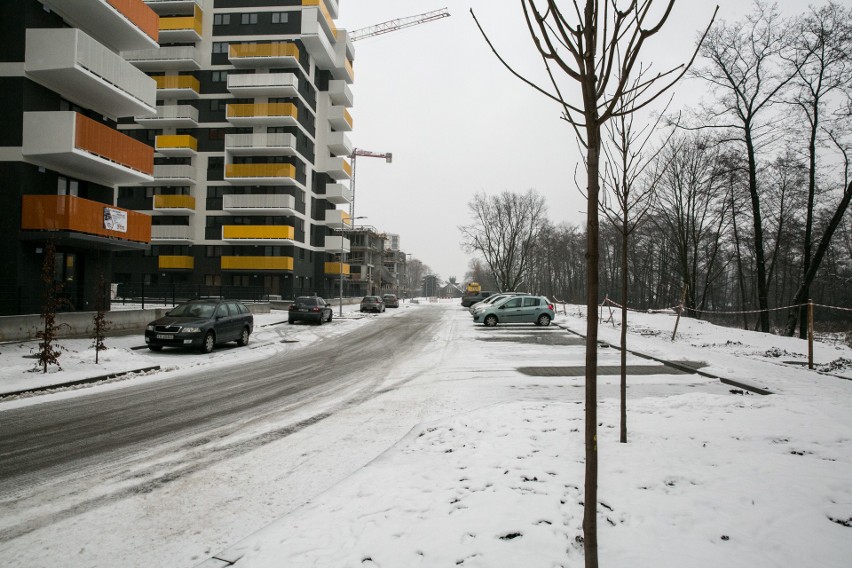 Rejon ul. Bochenka jest mocno zabudowywany. Zieleni...