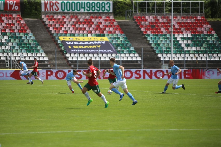 07.06.2020 r. Zagłębie wygrało u siebie ze Stomilem 2:1.