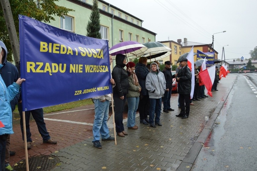 Protest rolników w Ruścu