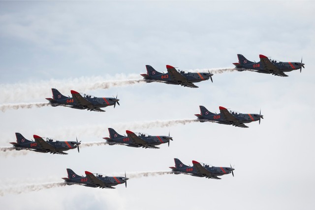 Zdjęcie ilustracyjne. Grudziądz Air Show odbędzie się 9 września. Impreza zostanie zorganizowana dla uczczenia obchodów 100.-nej rocznicy odzyskania niepodległości przez Polskę. 