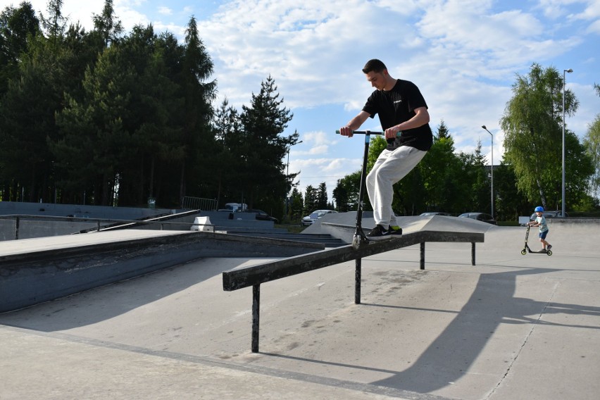 Sportowcy w Silver Parku w Olkuszu / Na zdjęciu Mateusz...