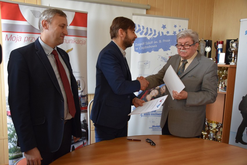 Częstochowa: MPK podpisało porozumienie o współpracy z Zespołem Szkół im. B. Prusa [ZDJĘCIA]