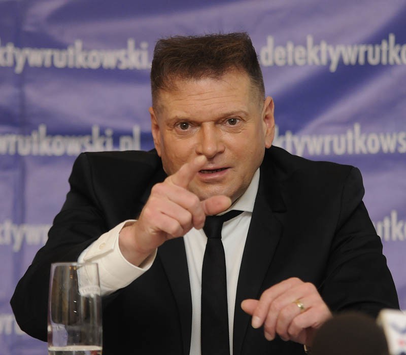 Krzysztof Rutkowski na konferencji prasowej w Bydgoszczy