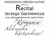 Recital Jerzego Garniewicza w Międzyrzeczu