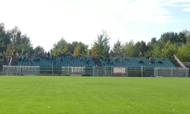 Kibice na meczu Grunwald Ruda Śląska - Skra Częstochowa 1:1