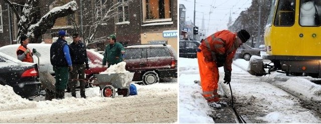 Z powodu śniegu problemy mają szczecińskie tramwaje. Służby nie nadążają z odśnieżaniem.