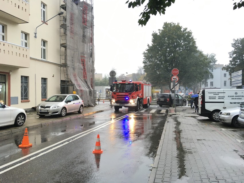 Pożar samochodu na Mikołowskiej spowodował duże utrudnienia...