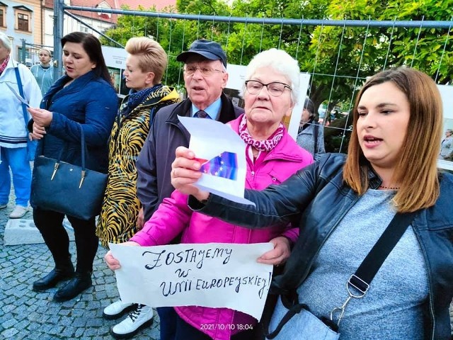 Manifestacje prounijne w Kluczborku