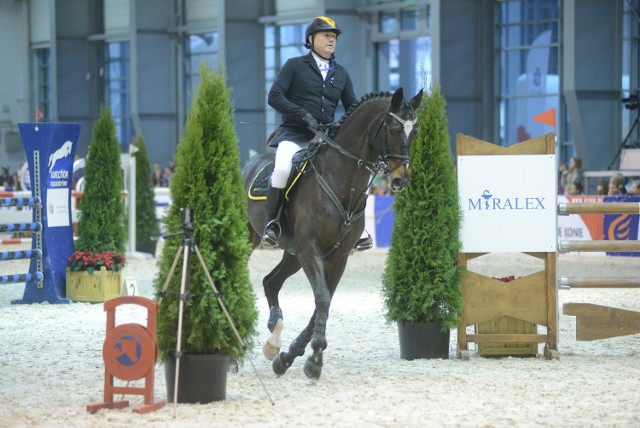 Mariusz Kąkol podczas jednego z konkursów na poznańskiej Cavaliadzie