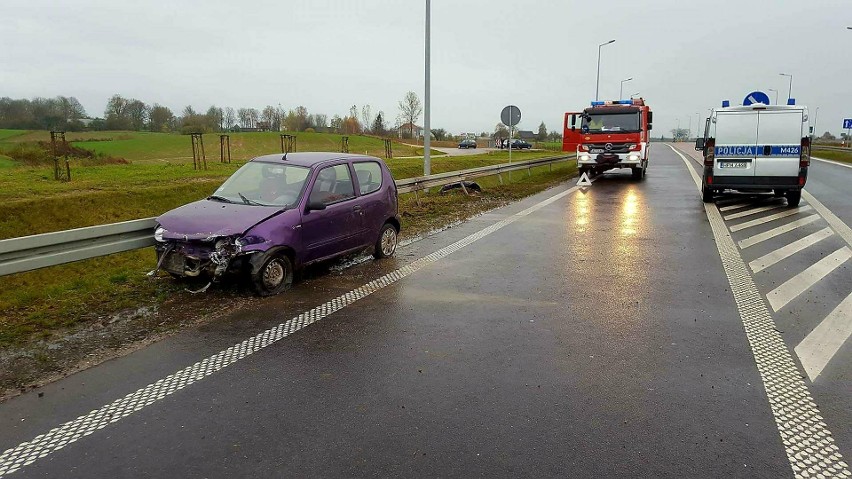 W niedzielę, po godz. 8, na DK 61 doszło do wypadku. Fiat...