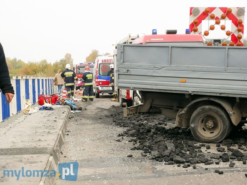 Droga po wypadku była zablokowana.