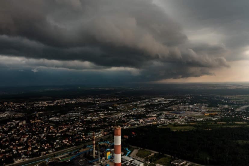Niedzielna burza nad Kielcami