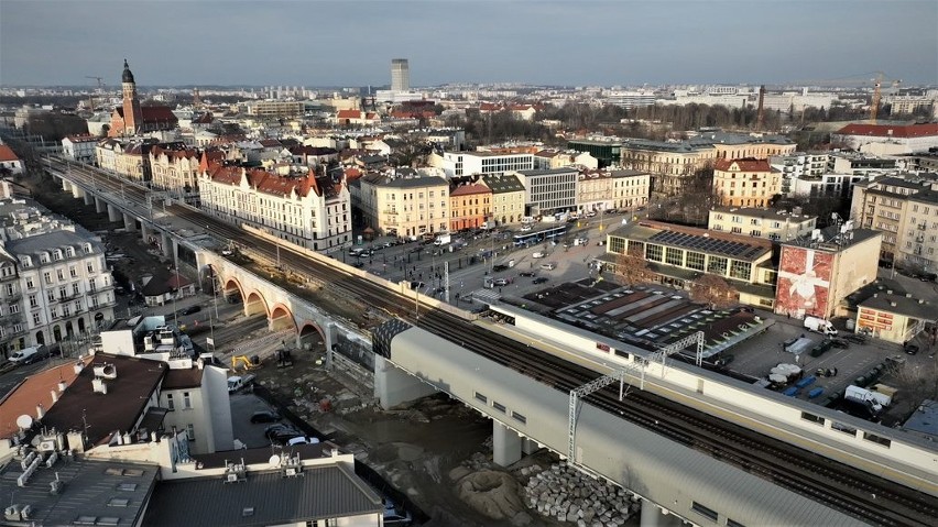 Budowa przystanku Kraków - Grzegórzki