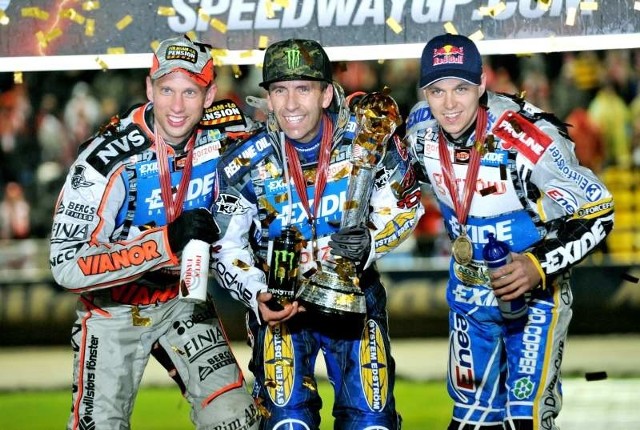 Grand Prix w Gorzowie - podium z 2011 r. Bilety na tegoroczny turniej wciąż można kupić.