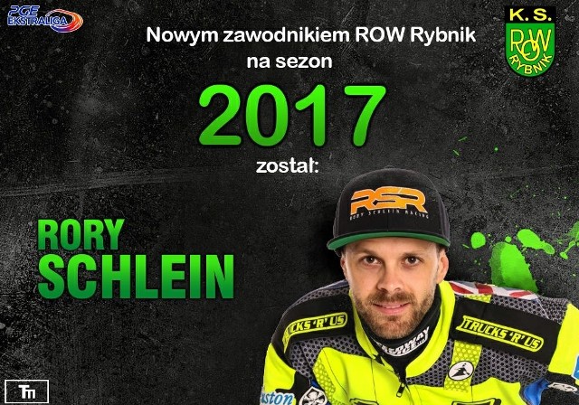 Rory Schlein dołączył do drużyny ROW-u Rybnik