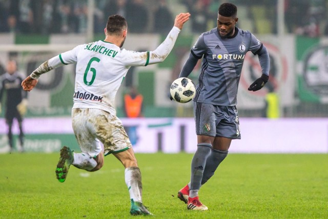 lechia gdansk - legia warszawa n/z william remy (44), simeon slawczew (6)  fot. piotr hukalo / dziennik baltycki / polska press