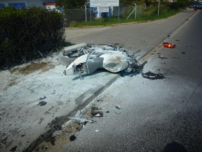 Wypadek Czerwonak - w wielkanocną sobotę zginął motocyklista