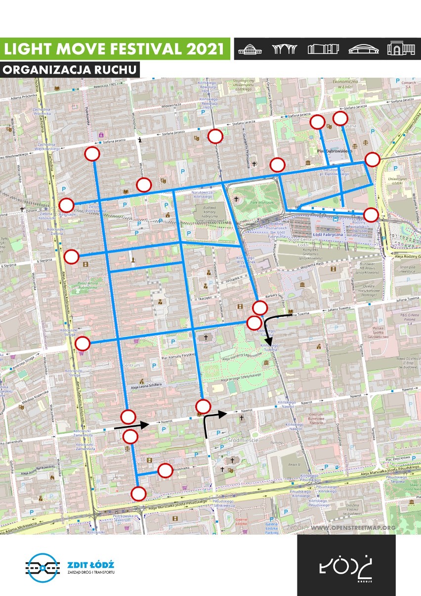 Festiwal Światła 2021 w Łodzi w weekend 24-26 września. Program i pokazy mappingu na Light.Move.Festival! Zmiany w kursach MPK. 24.09.2021