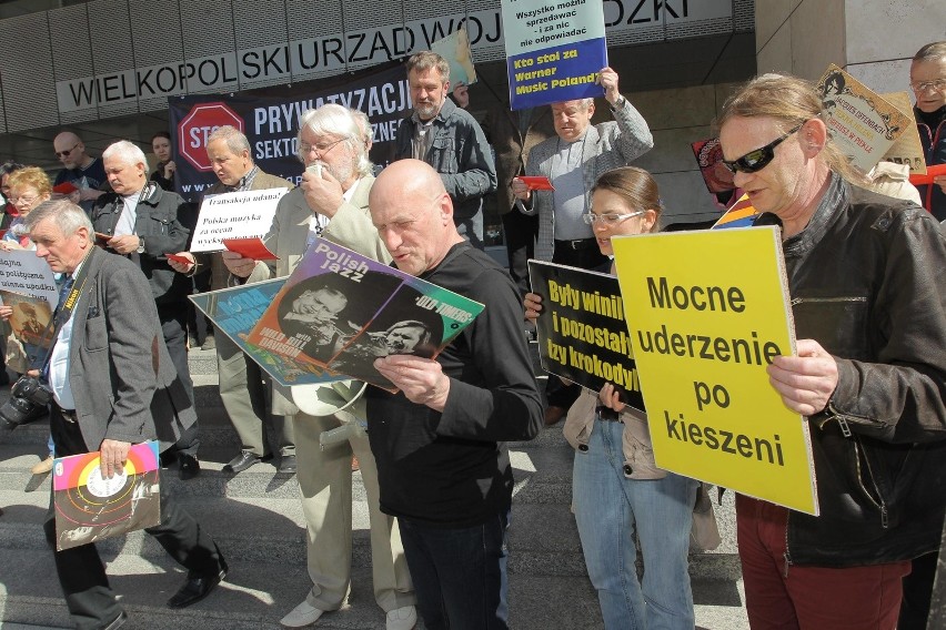 Protest przeciwko sprzedaży Polskich Nagrań [ZDJĘCIA]