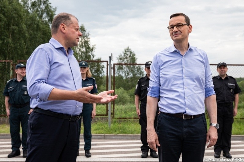 Premier Morawiecki wraz z premierem Litwy uroczyście otworzyli granicę polsko-litewską w Budzisku (zdjęcia)