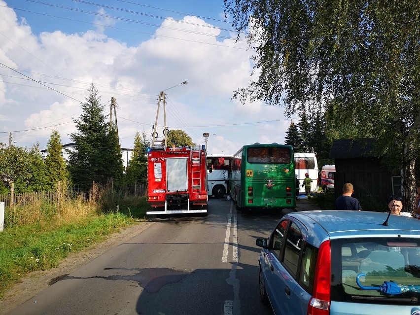 Wypadek autobusów w Pankach