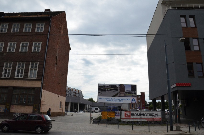 Supermarket Aldi przy ul. Kościuszki